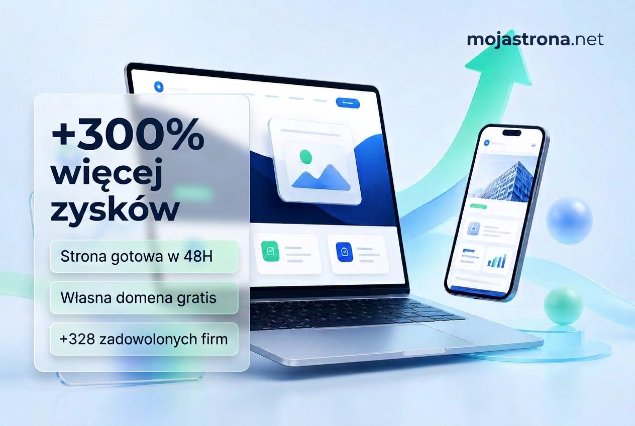 Nowoczesna strona internetowa z własną domeną